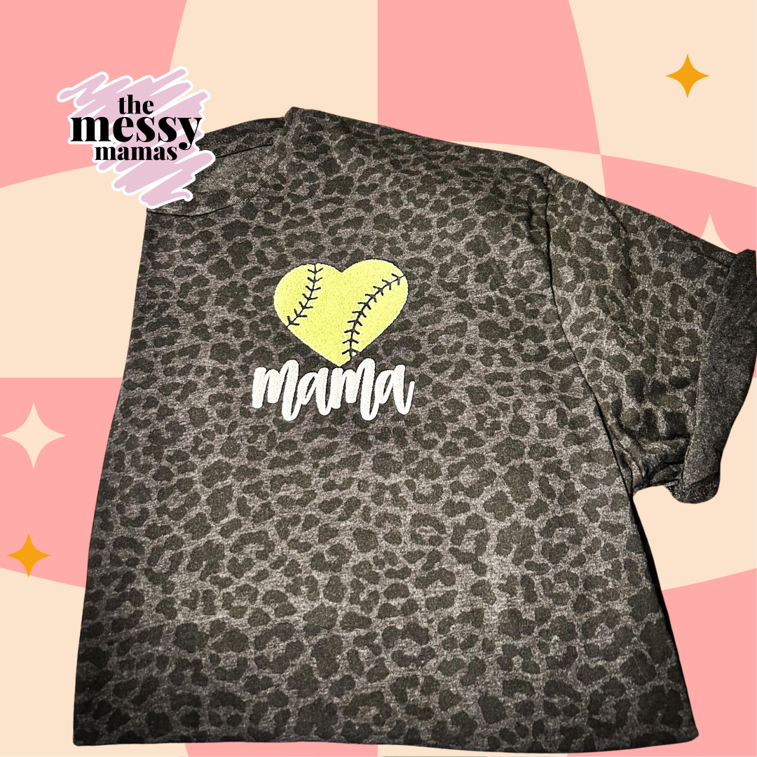 Puff Sport Mama Leopard Print Tee