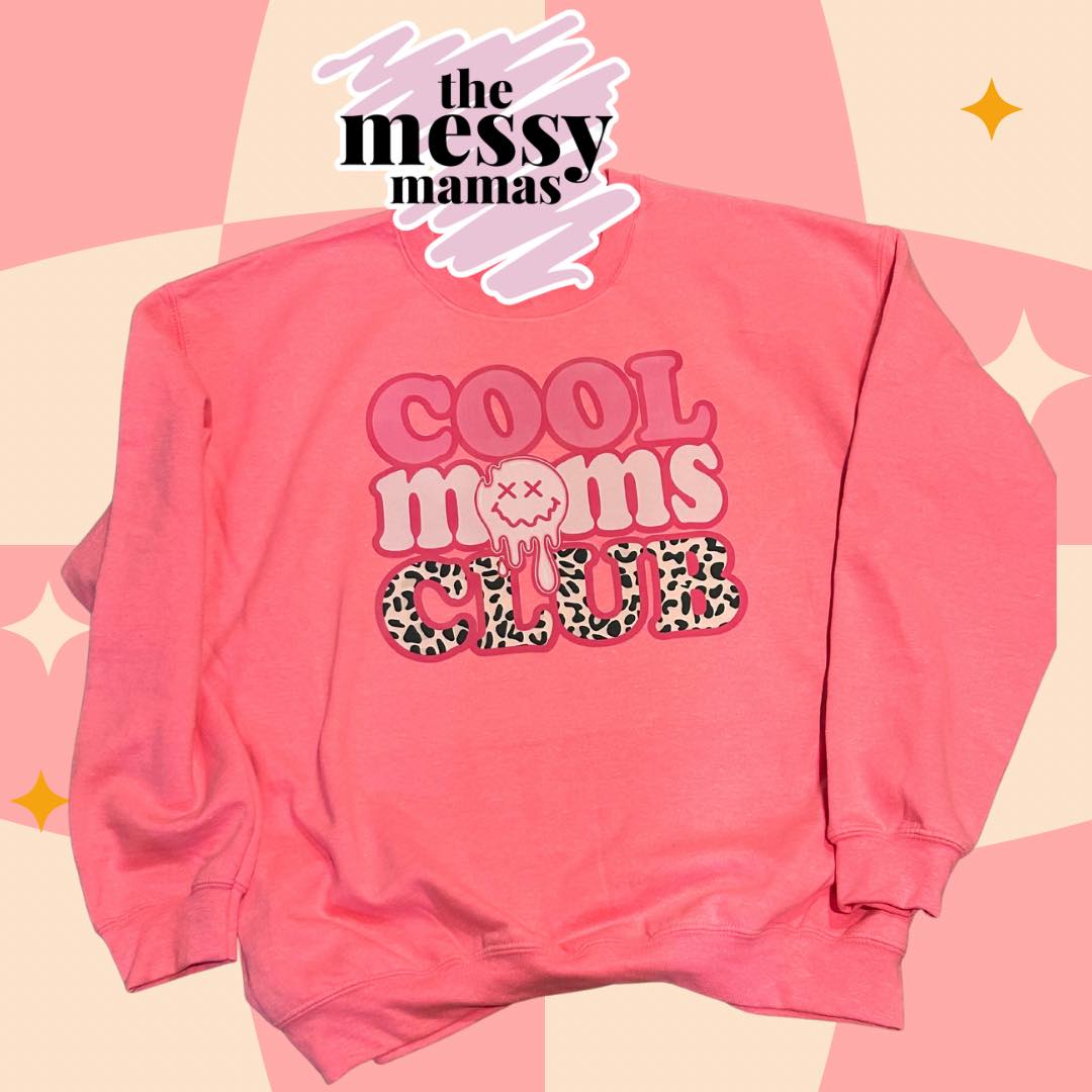 Cool Moms Club Leopard Crewneck
