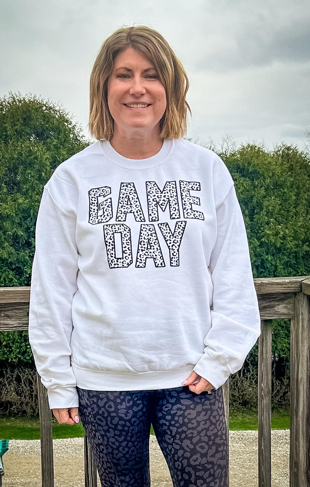 Leopard Game Day Crewneck