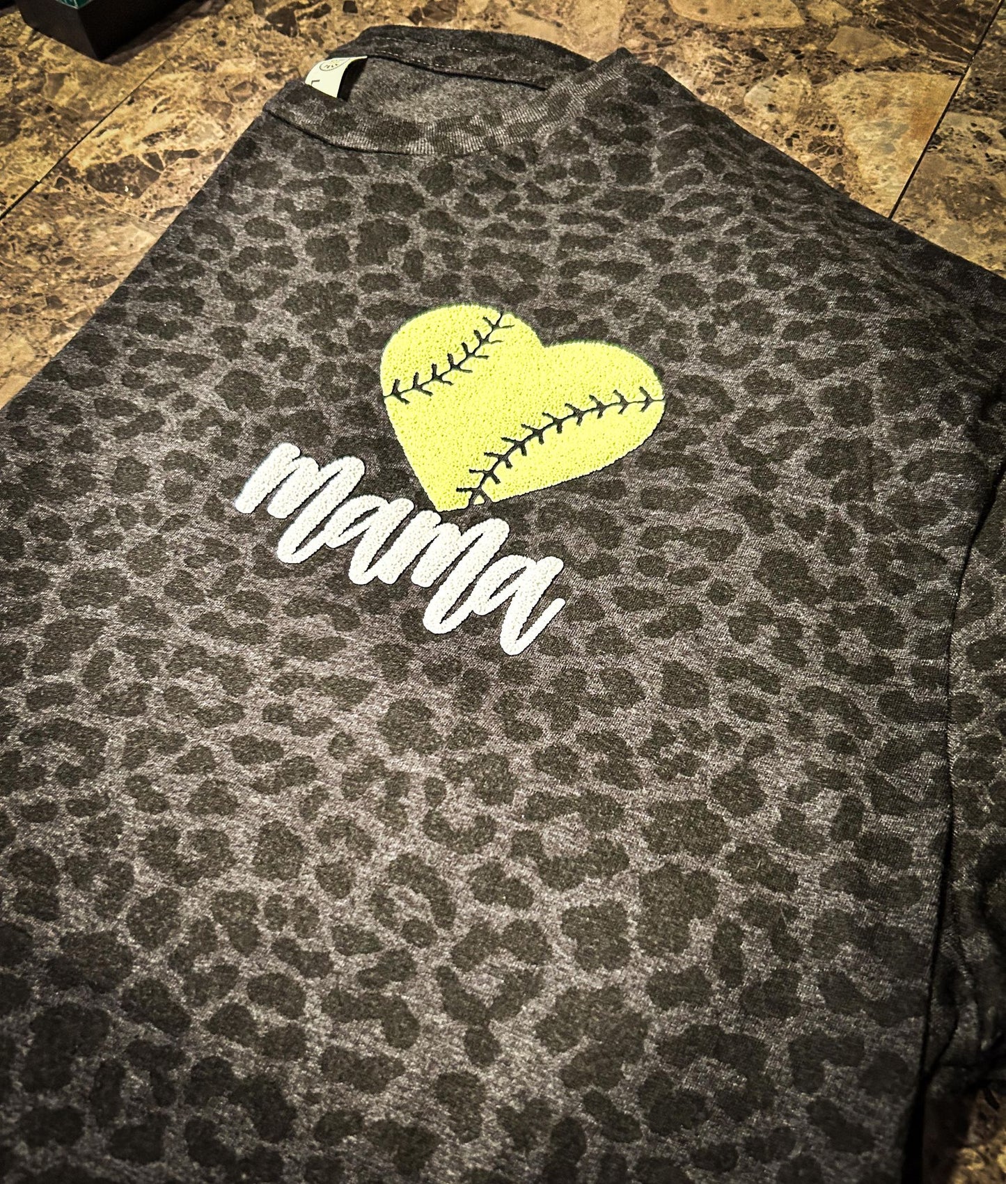Puff Sport Mama Leopard Print Tee