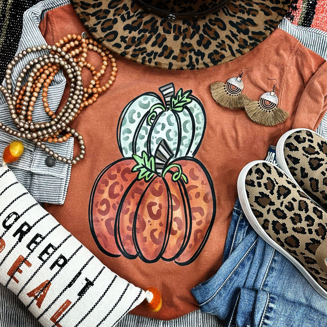 Leopard Pumpkin Crewneck