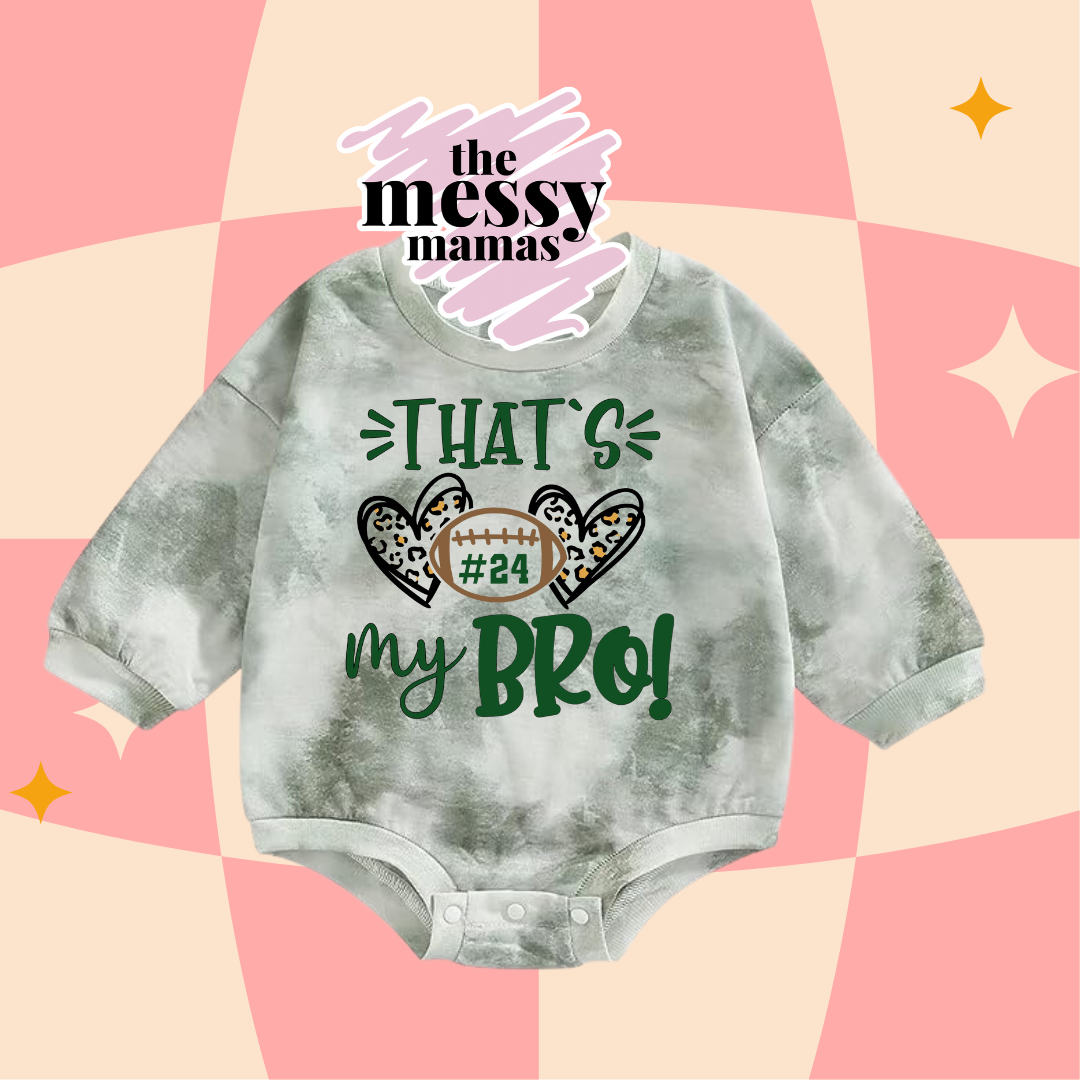 That's My Bro Baby Romper Sweatshirt