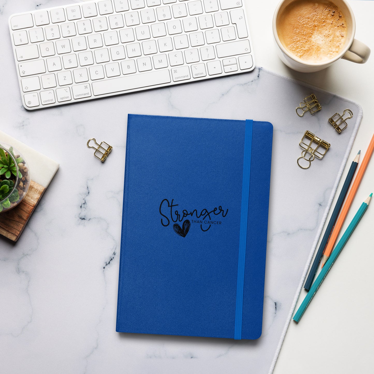 Stonger Than Cancer Hardcover Notebook