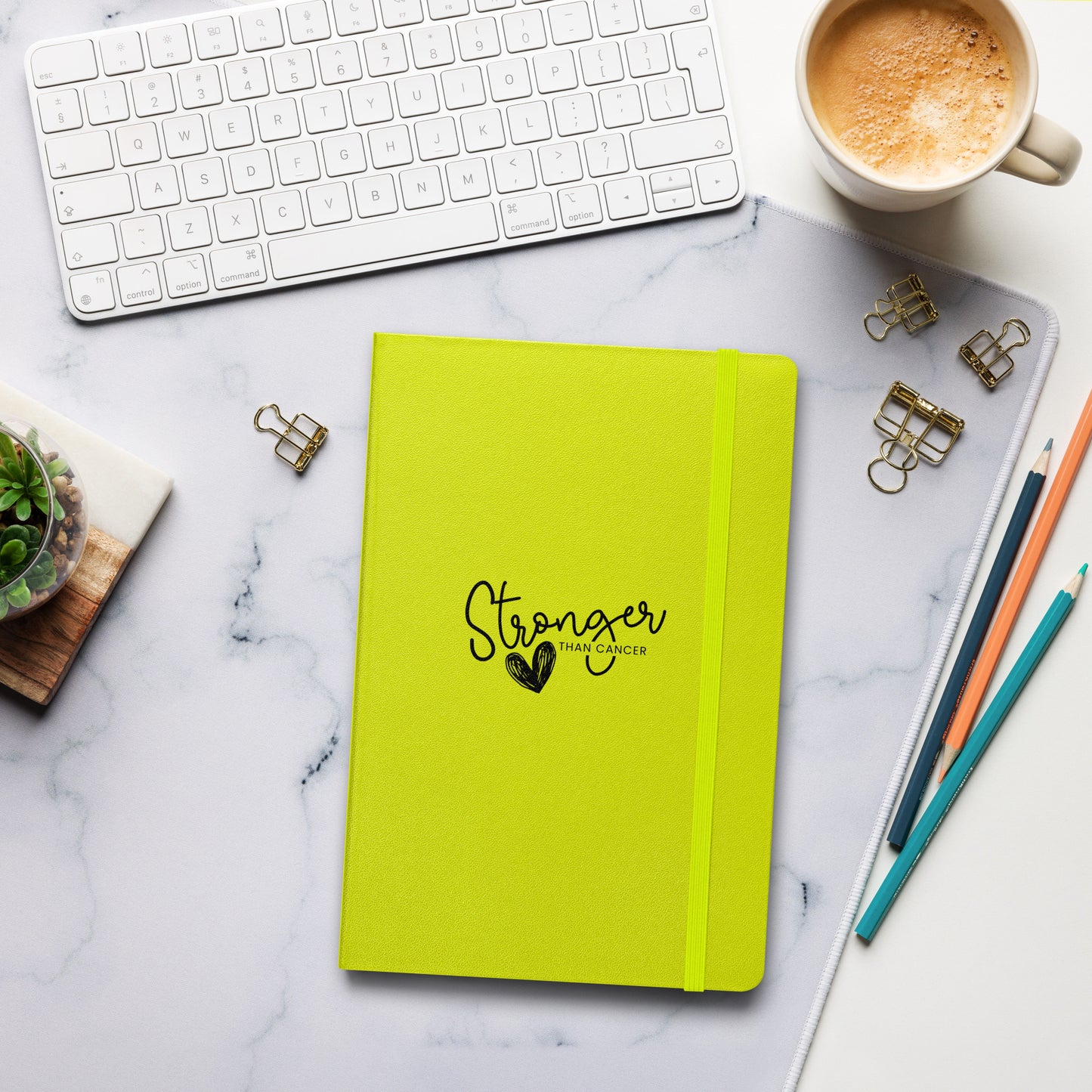 Stonger Than Cancer Hardcover Notebook