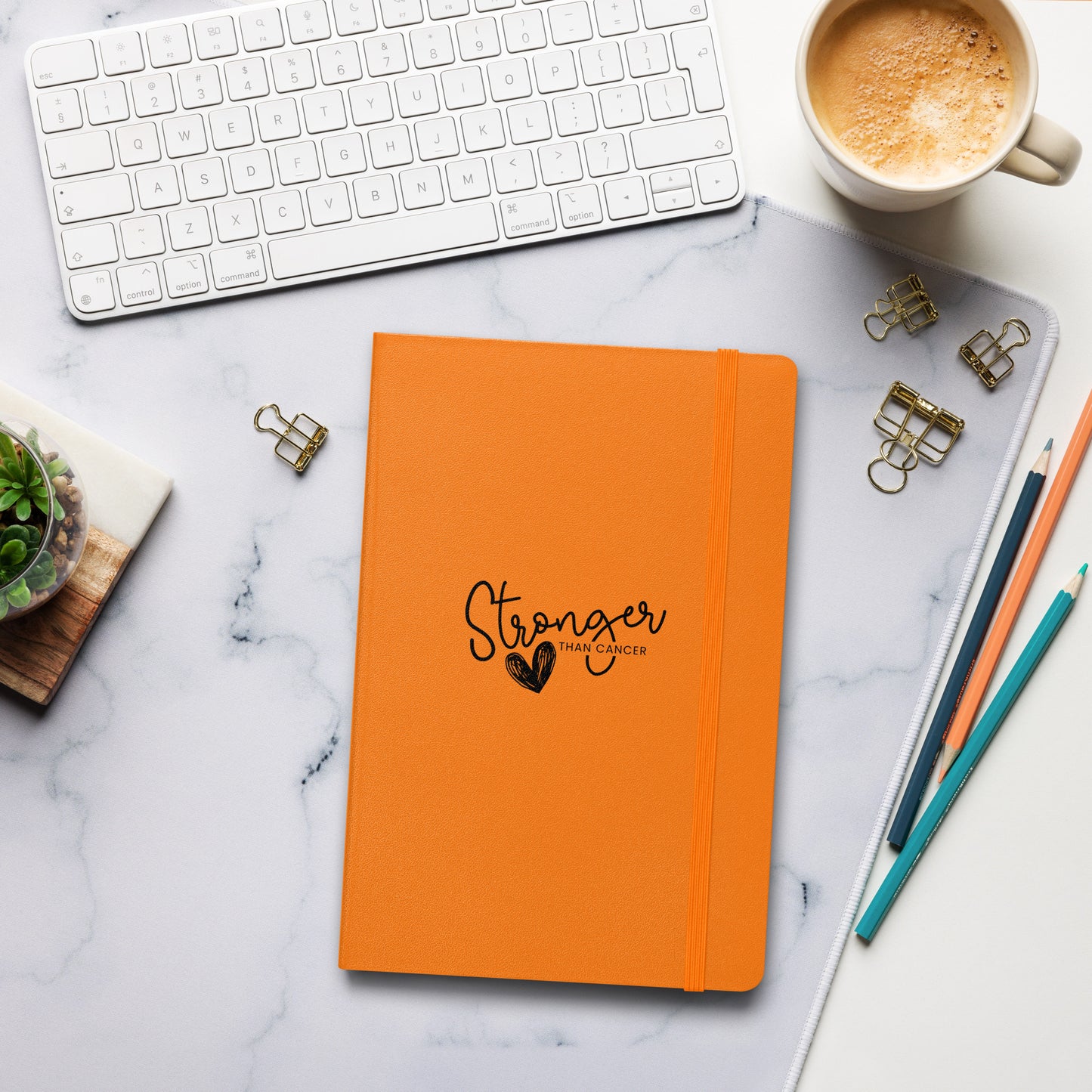 Stonger Than Cancer Hardcover Notebook