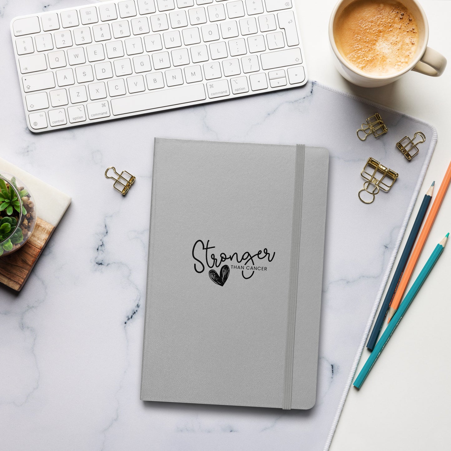 Stonger Than Cancer Hardcover Notebook