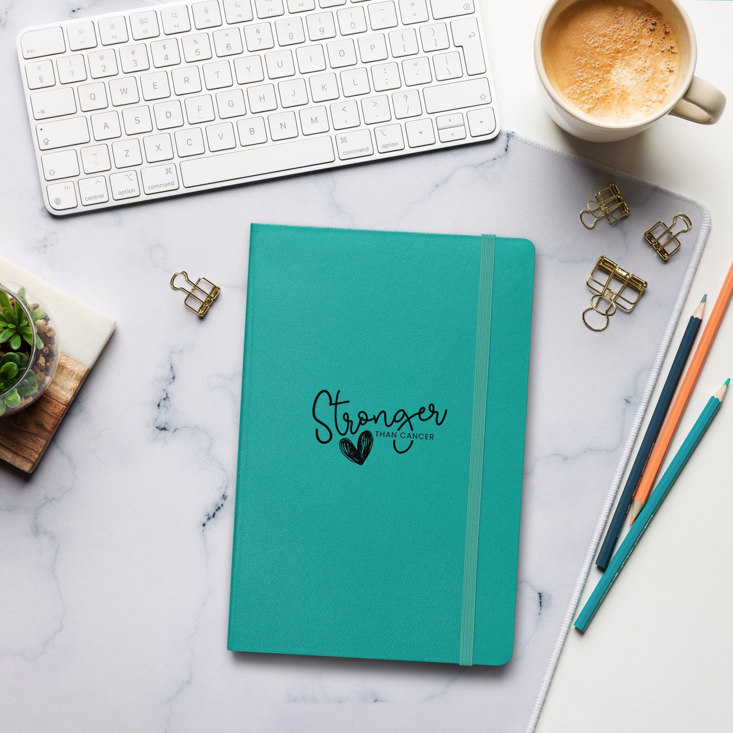 Stonger Than Cancer Hardcover Notebook