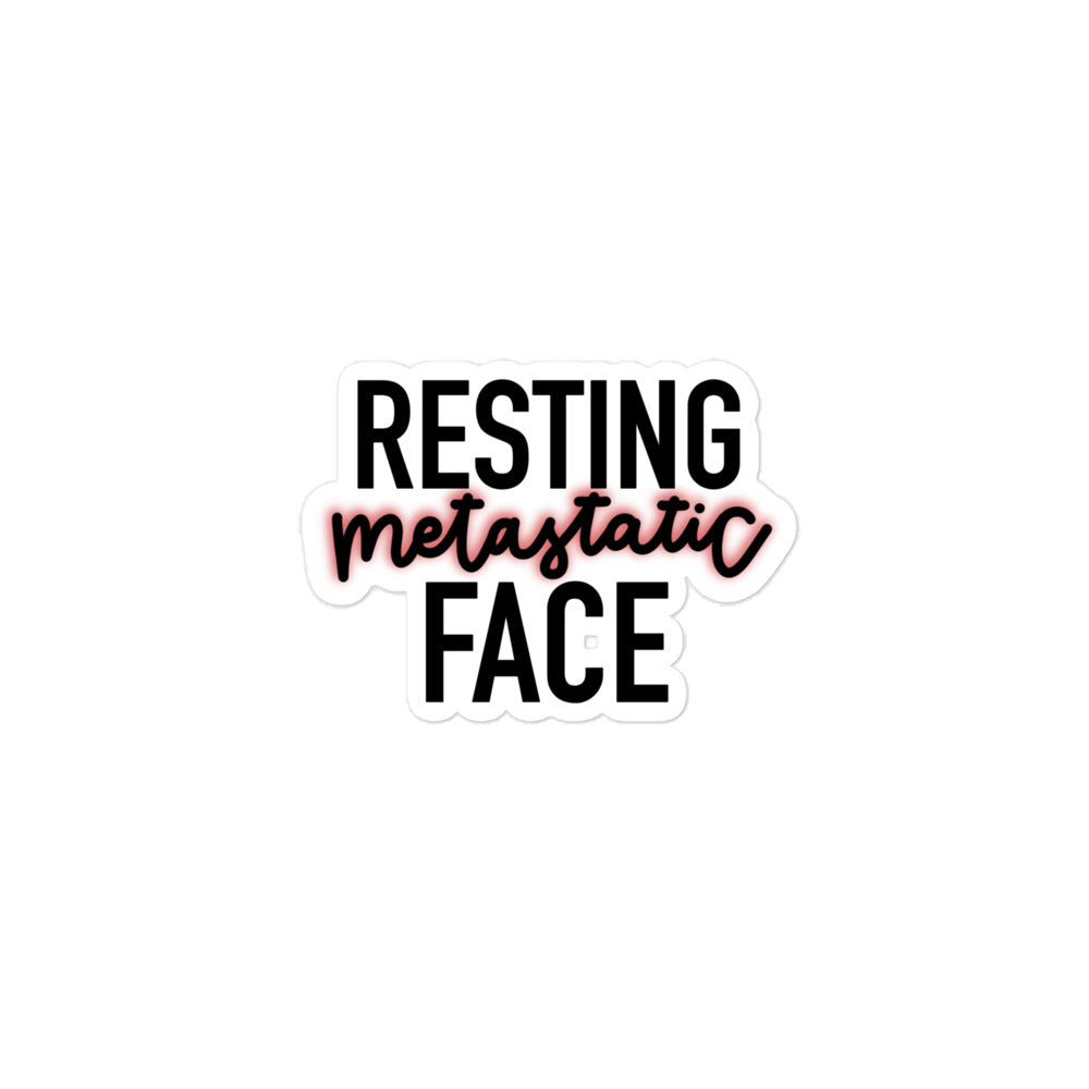 Resting Metastatic Face© Sticker