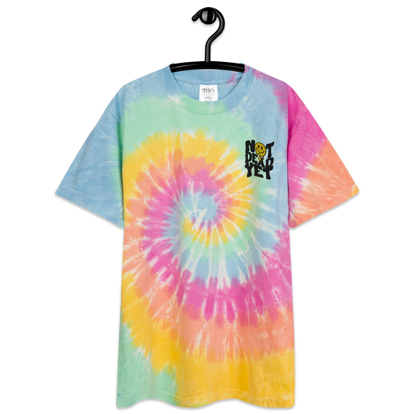 Not Dead Yet Oversized Tie-Dye Tee