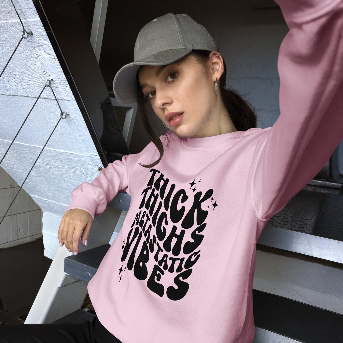 Thick Thighs Metastatic Vibes© Sweatshirt