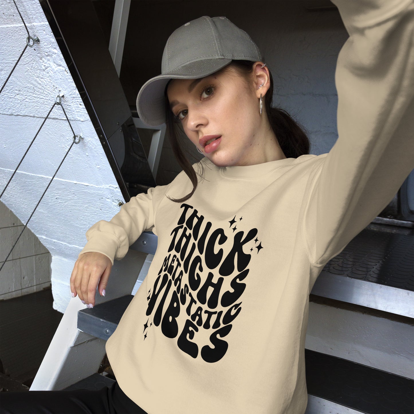 Thick Thighs Metastatic Vibes© Sweatshirt