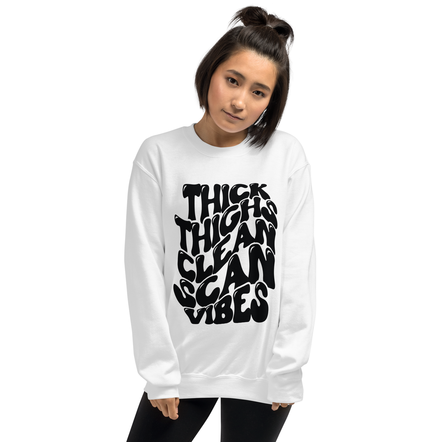 Thick Thighs Clean Scan Vibes© Sweatshirt