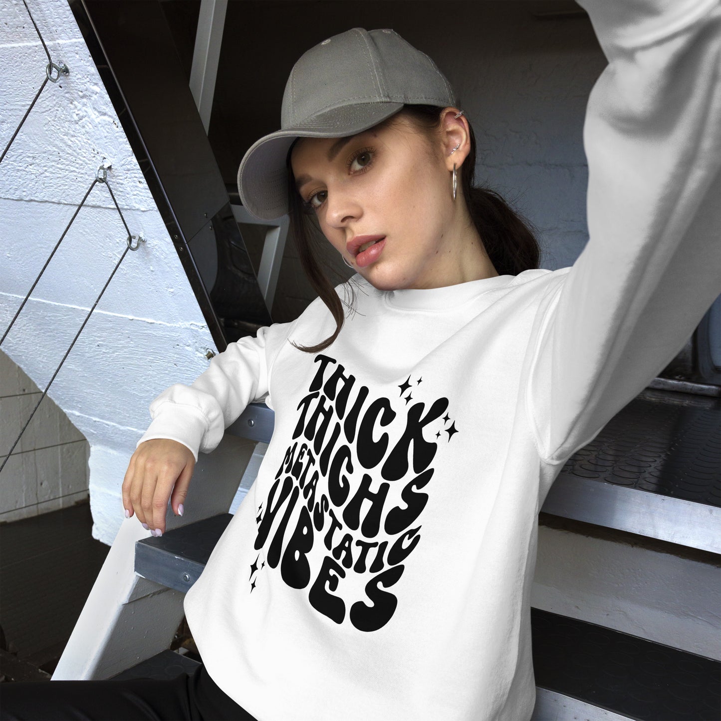 Thick Thighs Metastatic Vibes© Sweatshirt