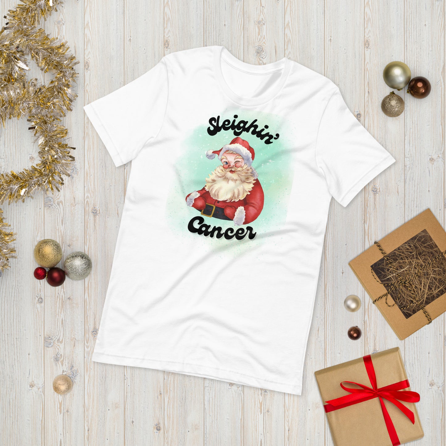 Santa's Sleighin' Cancer© Tee