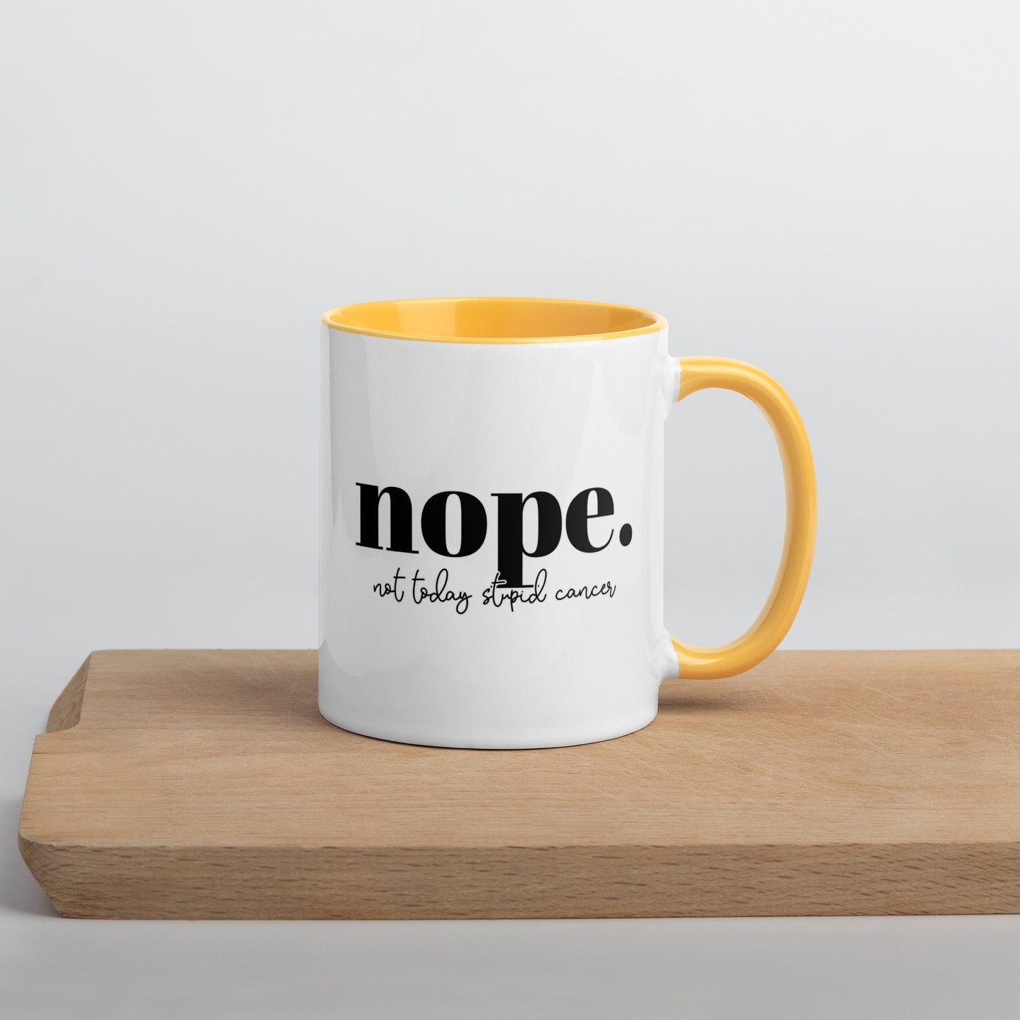 Not Today Cancer Colored Mug