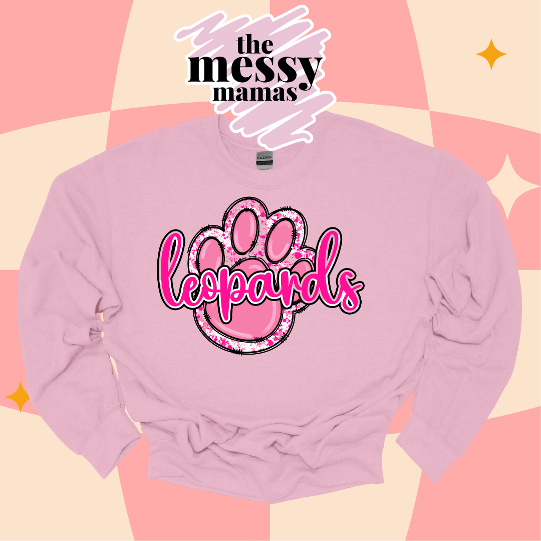 Leopards Pink Paw Sweatshirt