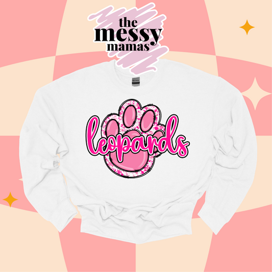 Leopards Pink Paw Sweatshirt