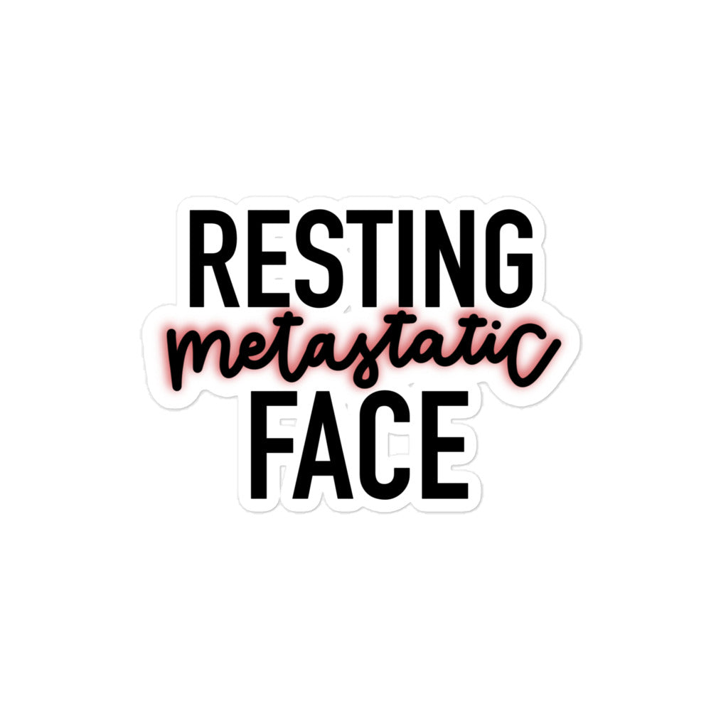 Resting Metastatic Face© Sticker