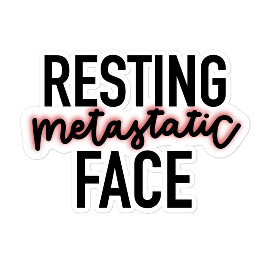 Resting Metastatic Face© Sticker