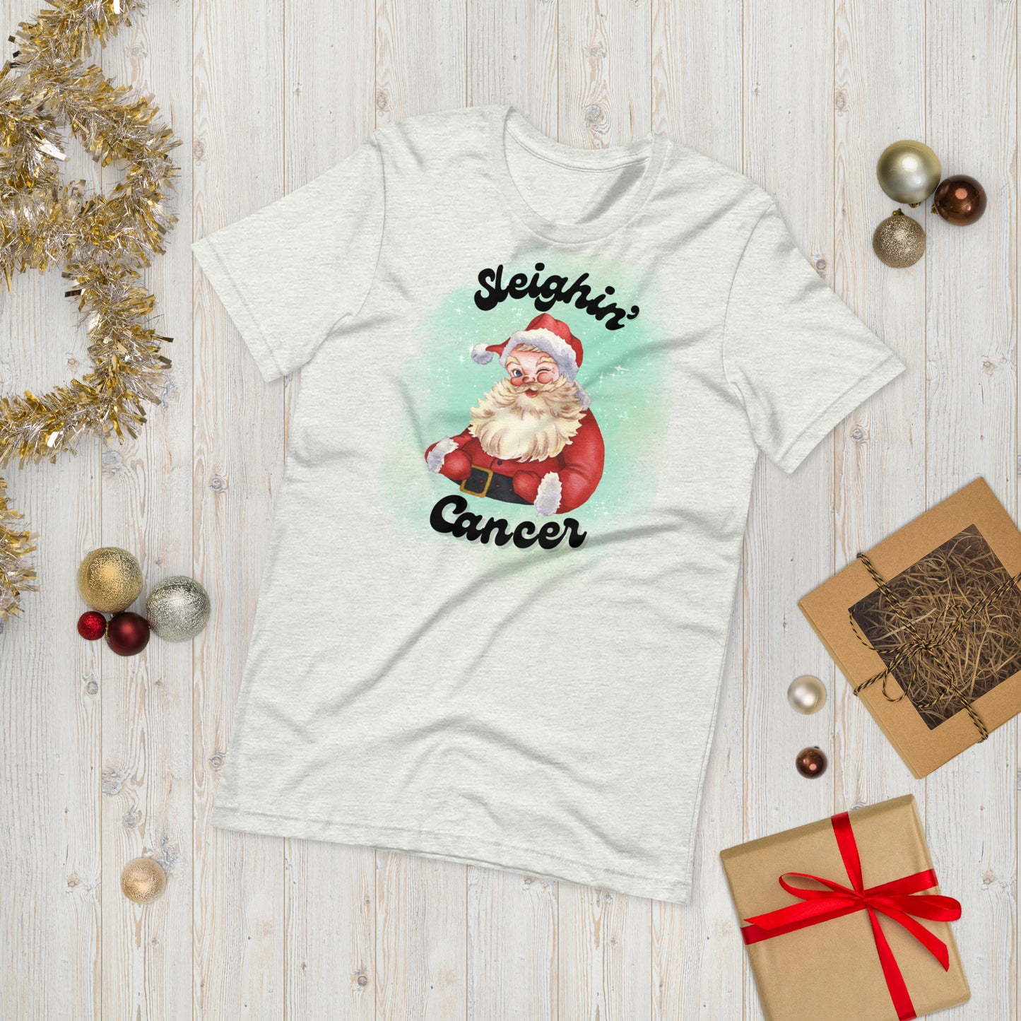 Santa's Sleighin' Cancer© Tee