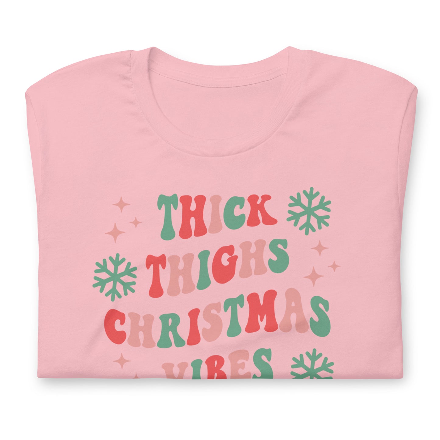 Thick Thighs & Christmas Vibes Retro Tee