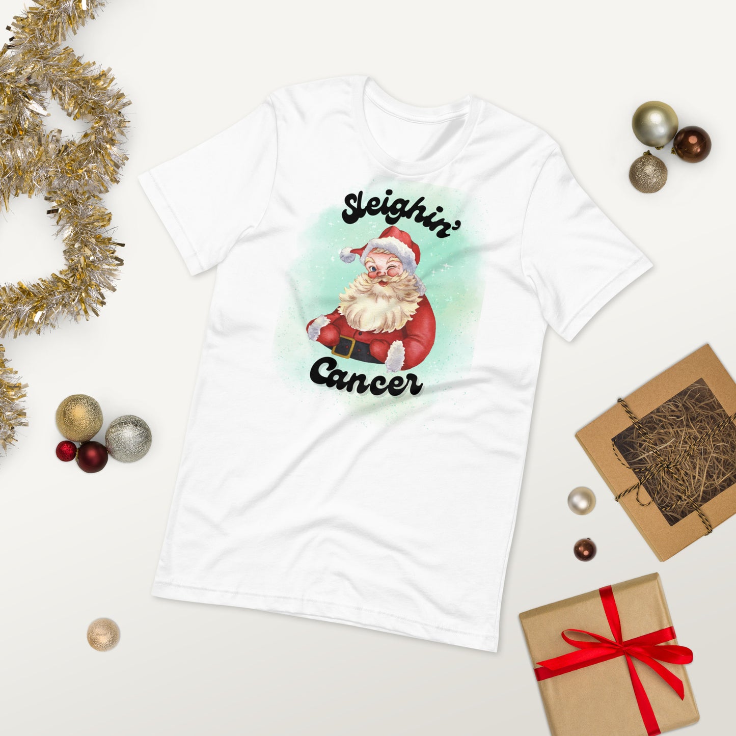 Santa's Sleighin' Cancer© Tee